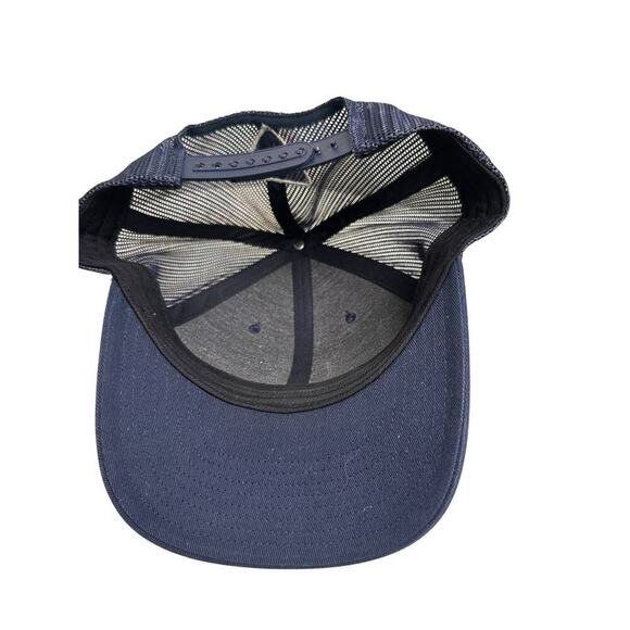 Columbia PFG Fishing Mesh Ball Cap Hat Performance Gear Snapback Navy Blue - Picture 14 of 16